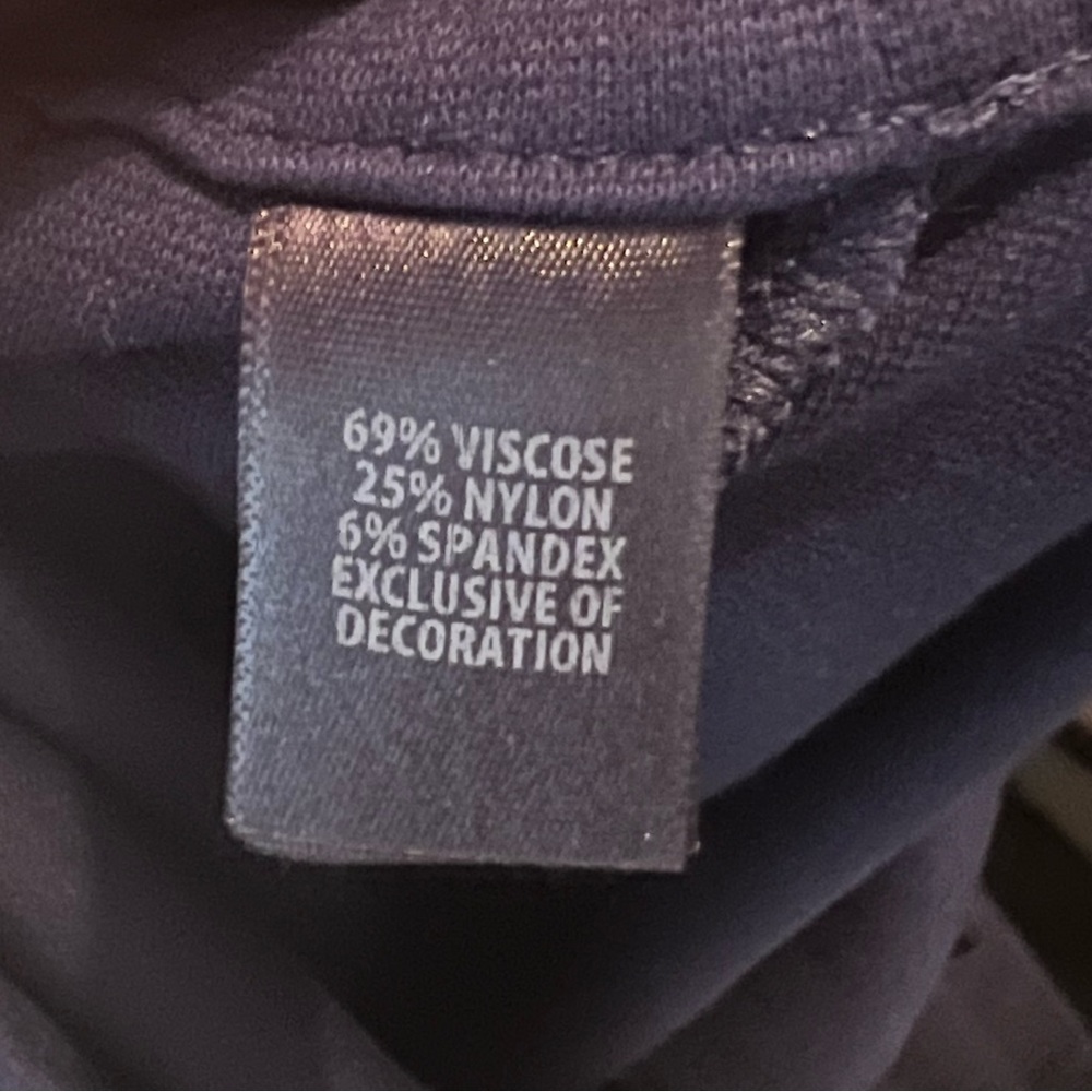 St John Navy Drawstring Pant Small Euc - image 4